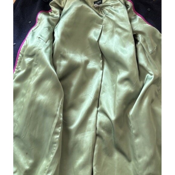 J. CREW Women Size Small Pea Coat Charcoal Black Wool Double Breasted - Picture 10 of 13